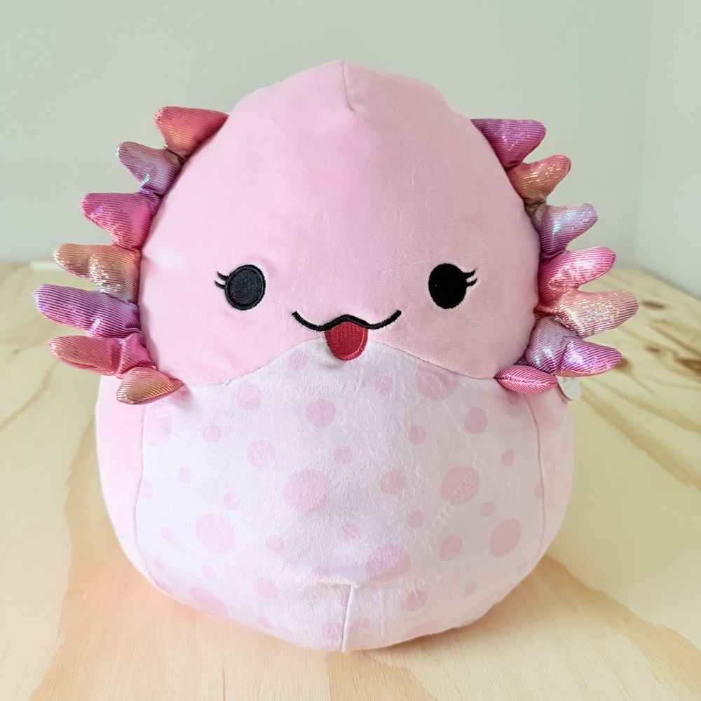 Barika Pink Axolotl With Tag Kellytoy Plush Stuffed New Squishmallows